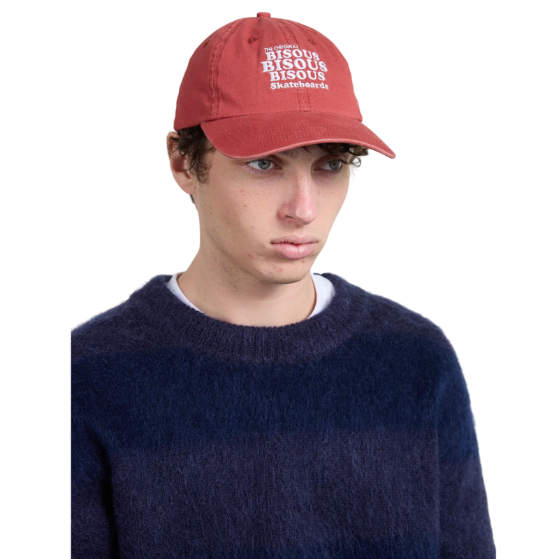 BISOUS SKATEBOARDS CASQUETTE RED FW26_93 RED