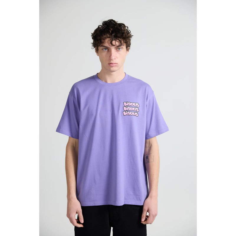 T-SHIRT LILAS BISOUS SKATEBOARDS TONY
