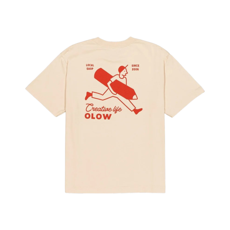 OLOW T-SHIRT CREATIVE STUDIO CREME CREATIVE STUDIO